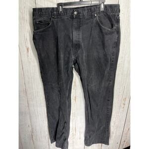 Claiborne Men Relaxed Jeans Size 46 Gray 100% Cotton